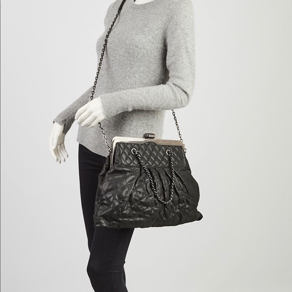 Authentic Chanel Iridescent Quilted Frame Bag - Picture 2 of 15